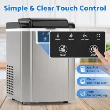 Countertop Ice Maker with Quick Nugget Ice Production