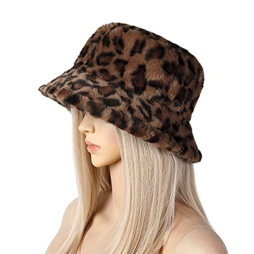 Mimfutu Plush Bucket Hat for Men and Women, Warm & Stylish