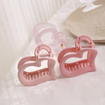 BWDCQMX Heart Claw Clips - Cute Hair Accessories 3 Pack