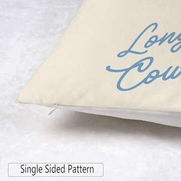 okaxscm Long Live Cowgirls Western Pillow Covers 18x18 Set of 2, Coastal Cowgirl Room Decor, Cowgirl Bedroom Decor, Western Room Decor for Teen Girls, Cowgirl Stuff, Western Gifts for Women