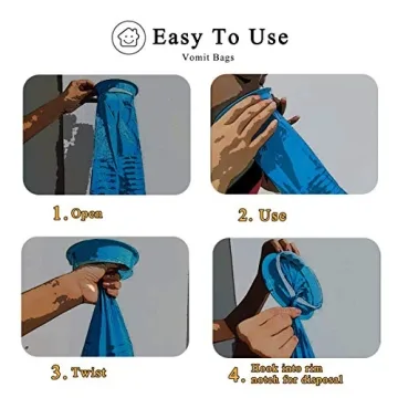 30 Pack Valchoose Disposable Vomit Bags for Adults & Kids