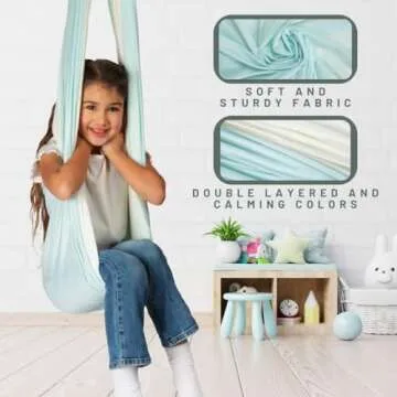 Double Layer Kids Sensory Swing Indoor & Outdoor | Therapy Swing for Kids | Indoor Sensory Swing for...
