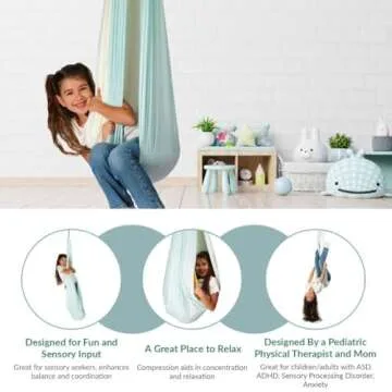 Double Layer Kids Sensory Swing for Indoor & Outdoor Use