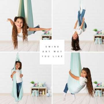 Double Layer Kids Sensory Swing for Indoor & Outdoor Use