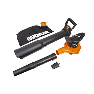 WORX WG518 12 Amp Electric Leaf Blower Mulcher Vacuum - Powerful Yard Cleanup