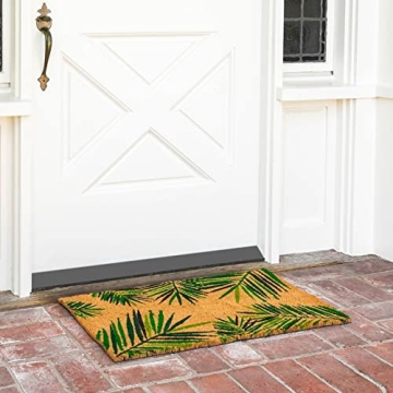 Juvale Tropical Doormat for Stylish Outdoor Entrances