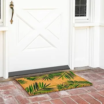 Juvale Tropical Doormat for Stylish Outdoor Entrances