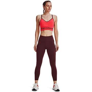 Under Armour Womens Motion Ankle Leggings, (690) Chestnut Red / / Stadium Red, X-Small