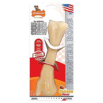 Nylabone Monster Bone Power Chew Toy for Dogs - XX-Large Chew Toy for Aggressive Chewers