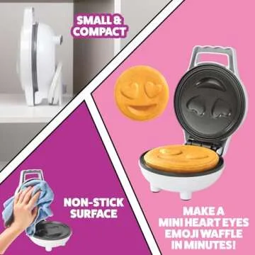 Valentine's Day Smiley Face Mini Waffle Maker Gift