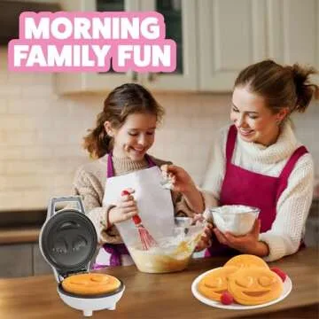 Valentine's Day Smiley Face Mini Waffle Maker Gift