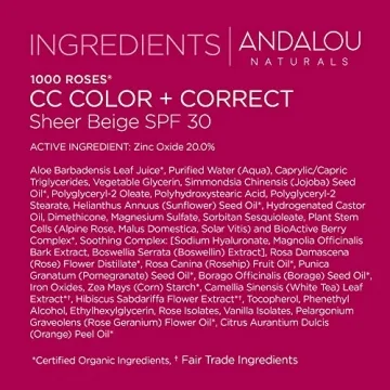 Andalou Naturals CC Cream SPF 30 for Sensitive Skin