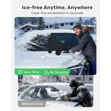 Zanch Windshield Cover for Ice & Snow - Fast Installation