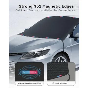 Zanch Windshield Cover for Ice & Snow - Fast Installation