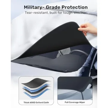 Zanch Windshield Cover for Ice & Snow - Fast Installation