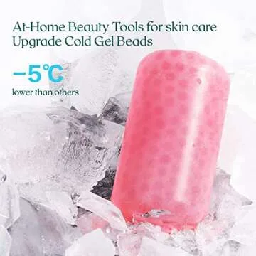 Dr. Pure Ice Roller for Face Massage to Reduce Puffiness Tighten Skin, Face Icing Cold Massager Cooling Facial Eye Roller, Women Gifts Skin Care Tool