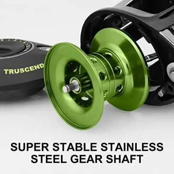 TRUSCEND Advanced Baitcasting Reel, 6.2:1, Incredible Durability, Magnetic Brakes, Ergonomic Design, 4+1 Stainless BB for Saltwater & Freshwater, Designed for The Versatile Angler