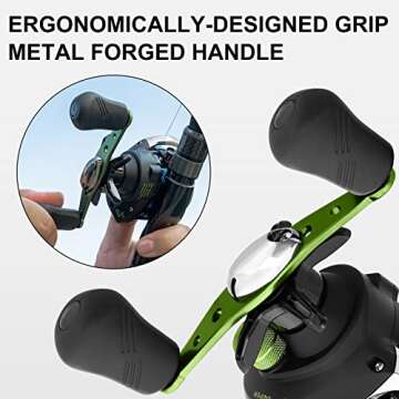 TRUSCEND Advanced Baitcasting Reel, 6.2:1, Incredible Durability, Magnetic Brakes, Ergonomic Design, 4+1 Stainless BB for Saltwater & Freshwater, Designed for The Versatile Angler