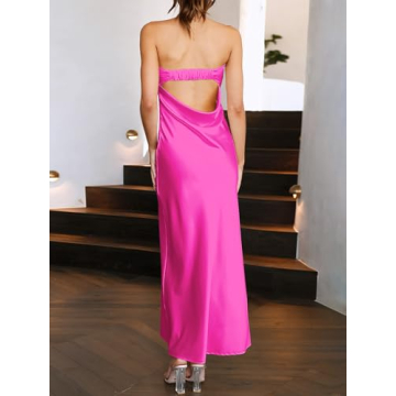 Elegant ANRABESS Strapless Maxi Dress for Summer