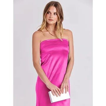 Elegant ANRABESS Strapless Maxi Dress for Summer