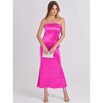 Elegant ANRABESS Strapless Maxi Dress for Summer
