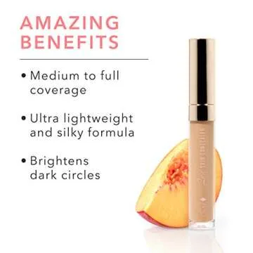 100% PURE 2nd Skin Concealer (Fruit Pigmented) - Liquid Concealer for Medium-Tan Skin, Full Coverage...