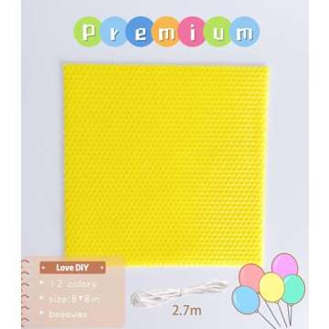 Phinicco 12 Colors Beeswax Candle Making Kit - DIY Fun