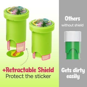 Giant Bean Sticker Stamper Set - 640 Motivational Sticker Stamps