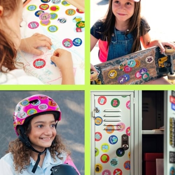 Giant Bean Sticker Stamper Set - 640 Motivational Sticker Stamps