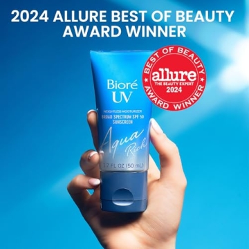 Biore UV Aqua Rich SPF 50 Daily Sunscreen for Sensitive Skin