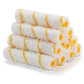 6 Inch Paint Roller, 11 Piece Mini Roller for All Paints, Acrylic Paint Roller,Paint Roller Refills, Paint Roller Covers,Paint kit,Home Repair Paint Roller Kits