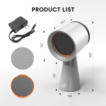 AMZCOOKTOP 2.0 Portable Range Hood Kitchen Powerful 3-Speed Suction Desktop Compact Range Hood with ...