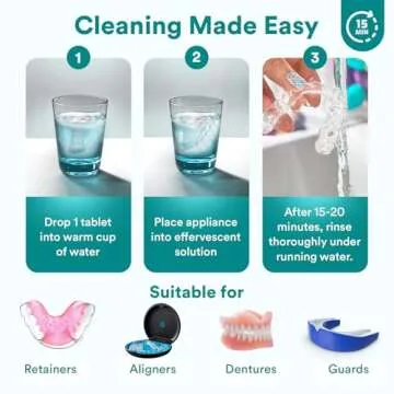 Weiss Naturals Retainer Cleaner - Mint-Scented Tablets