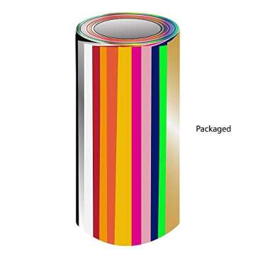 12 Pack of Siser Easyweed Heat Transfer (T-Shirt Vinyl) 15 Inches by 3 Feet Rolls - 12 Rolls Plus Design Card