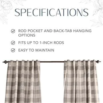Elrene Buffalo-Check Blackout Curtains for Stylish Homes