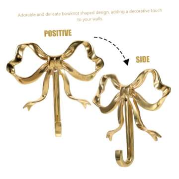 Elegant Bowknot Wall Hook for Stylish Home Organization