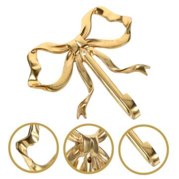 Elegant Bowknot Wall Hook for Stylish Home Organization