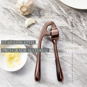 Premium Garlic Press - Effortless Mincing & Cleaning