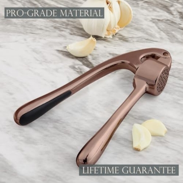 Premium Garlic Press - Effortless Mincing & Cleaning