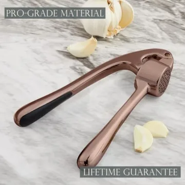 Premium Garlic Press - Effortless Mincing & Cleaning