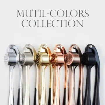 Premium Garlic Press - Effortless Mincing & Cleaning