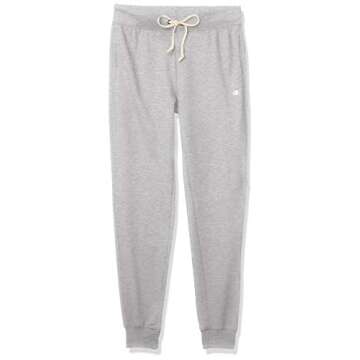 Champion French Terry Drawstring Sweatpants, Women’s Soft Joggers, C Logo, 29" Inseam, Oxford Gray, Medium