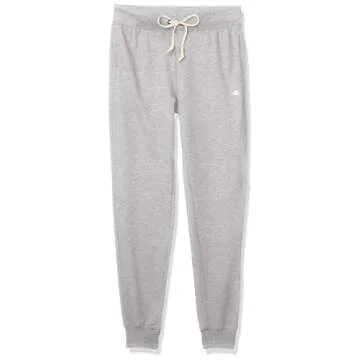 Champion French Terry Drawstring Sweatpants, Women’s Soft Joggers, C Logo, 29" Inseam, Oxford Gray, Medium