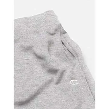 Champion French Terry Drawstring Sweatpants, Women’s Soft Joggers, C Logo, 29" Inseam, Oxford Gray, Medium