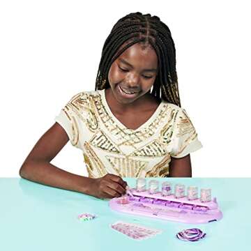 Blingle Bands DIY Gem Friendship Bracelet, 8 Band Deluxe Studio - Arts & Craft Activity for Ages 7 and Up