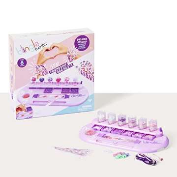 Blingle Bands DIY Gem Friendship Bracelet, 8 Band Deluxe Studio - Arts & Craft Activity for Ages 7 and Up