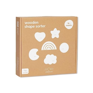 MORI Wooden Shape Sorter - Non Toxic Early Learning Toy