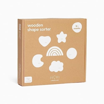 MORI Wooden Shape Sorter - Non Toxic Early Learning Toy