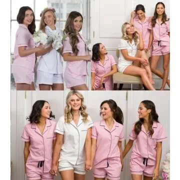 Comfortable Button Down Pajamas Set for Women