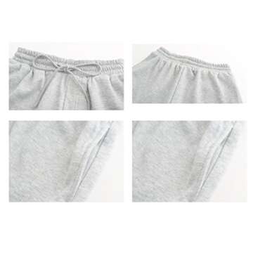 Tengo Women Summer Beach Shorts Juniors Folded Hem Shorts with Drawstring(Grey,XL)